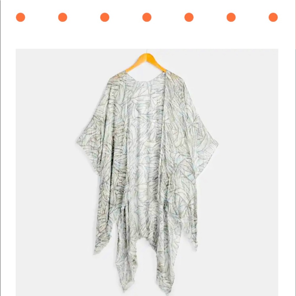 Boutique Blue/Gray Kimono- one size fits all.
